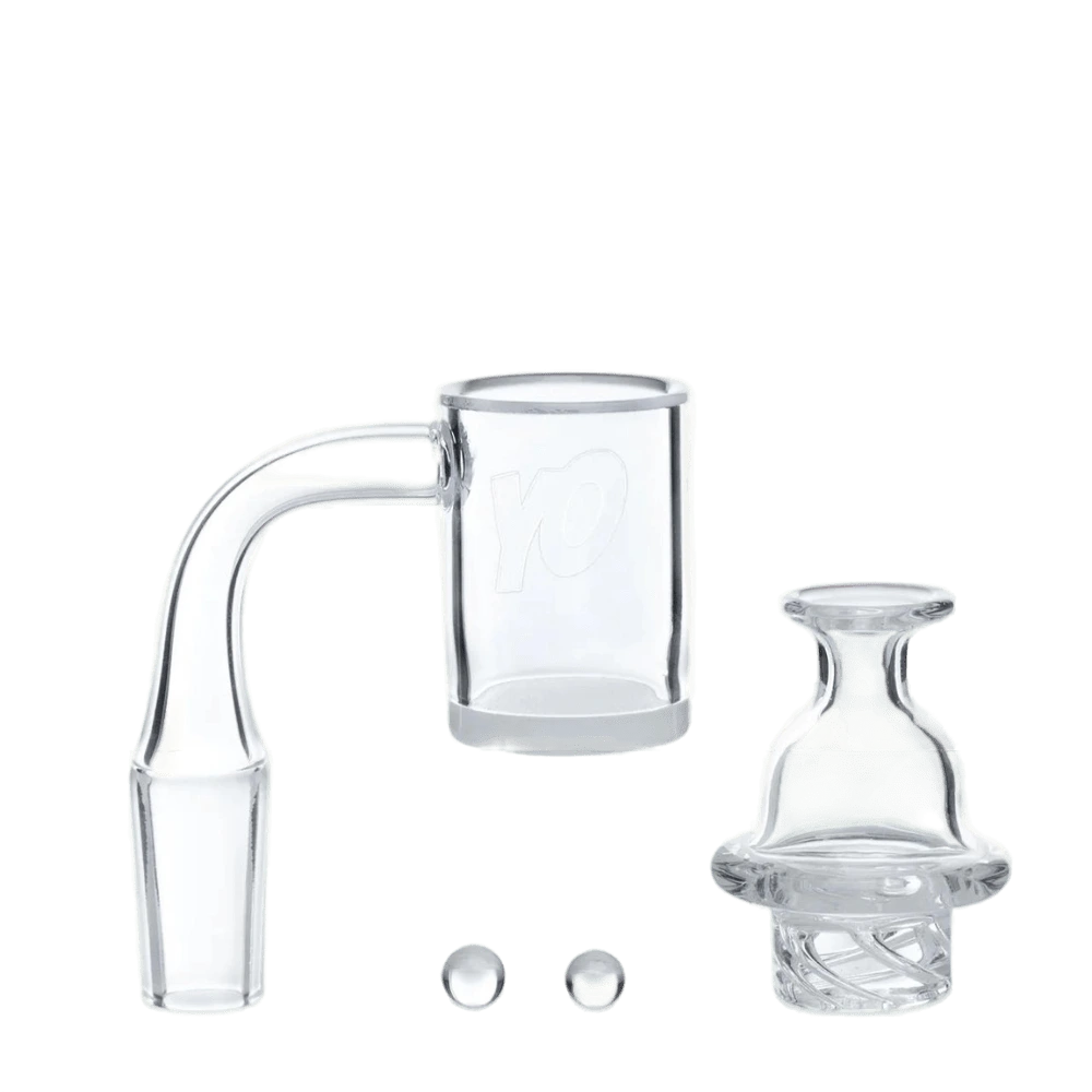 Cyclone Cap/Opaque Quartz Banger Set