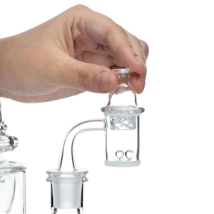 Cyclone Cap/Opaque Quartz Banger Set