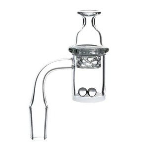 Cyclone Cap/Opaque Quartz Banger Set