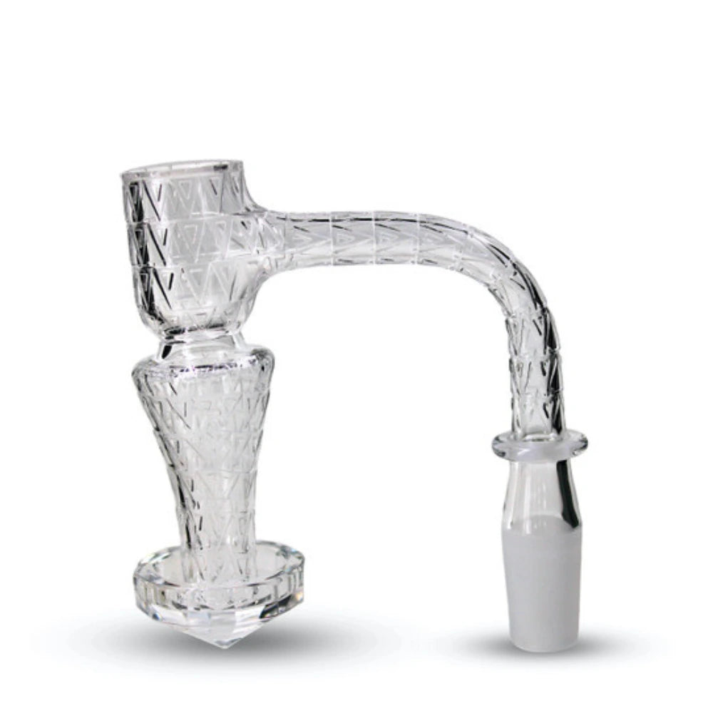 Hourglass Etched Diamond Terp Slurper Banger Kit - 14mm Male 90 Degree