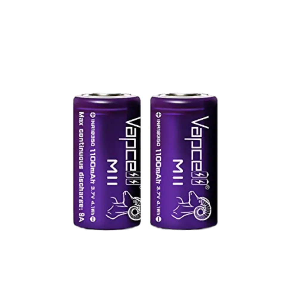Vapcell 18350 - 3.7v 1100mah battery