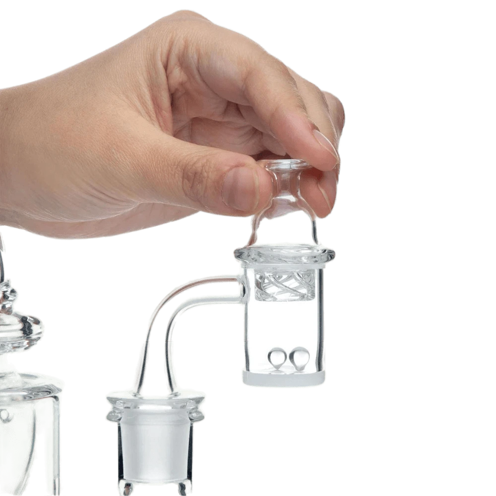 Cyclone Cap/Opaque Quartz Banger Set